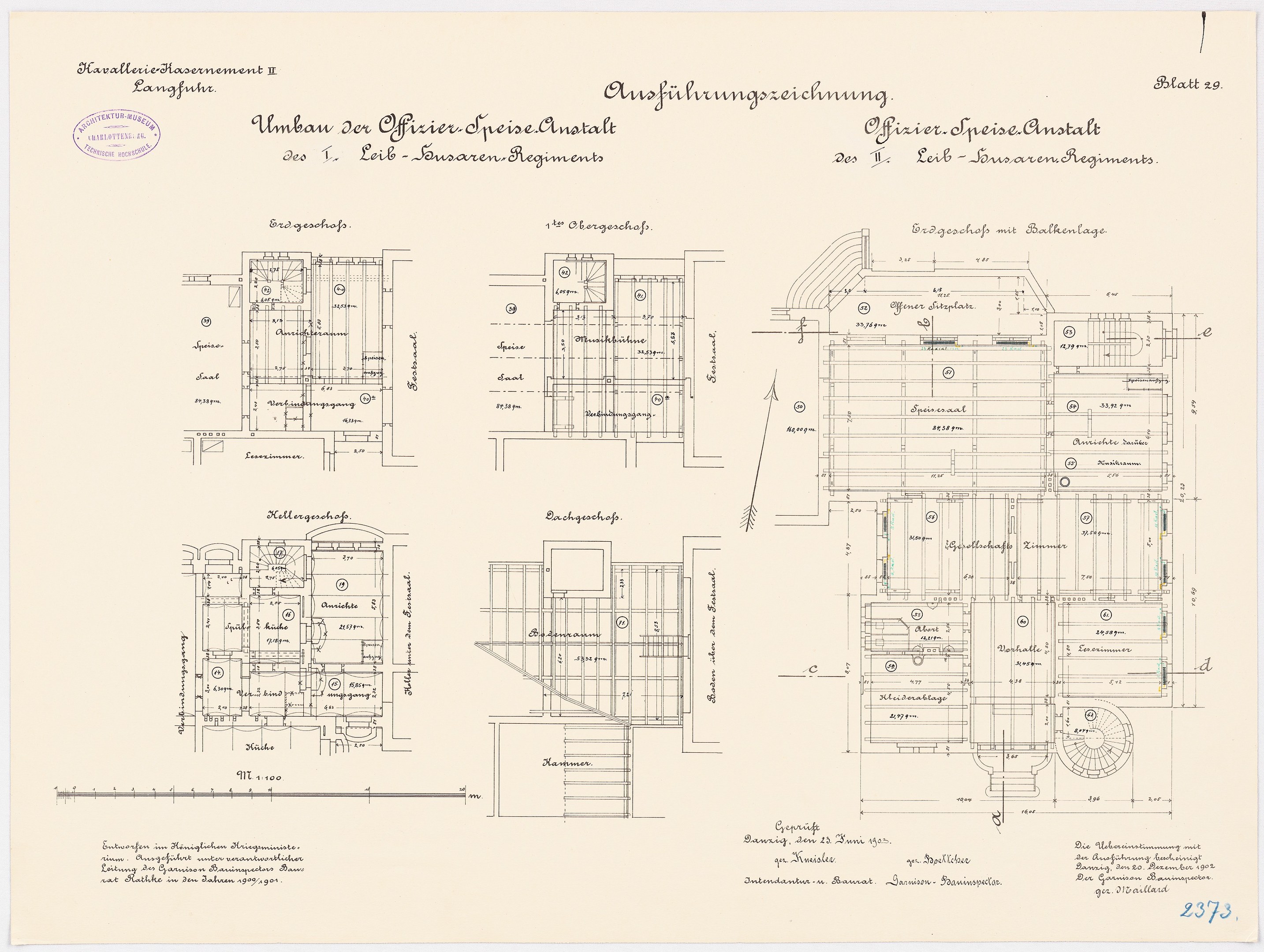 Grundrisszeichnung des ehemaligen Bundeskanzleramts in der Bundesrepublik Deutschland, zeigt detaillierte Layouts und Text.