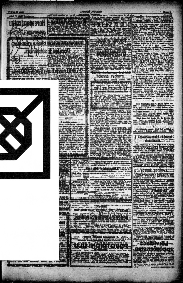 Schwarze und weiße Titelseite einer deutschen Zeitung mit einem großen Hakenkreuz in der Mitte.