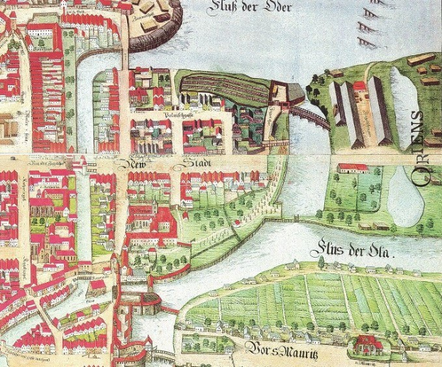 Detailierte alte Karte von Stuttgart, Deutschland, zeigt Stra├čen, Geb├Ąude, B├Ąume, Gras, Wasser und Text mit Informationen über Bev├Âlkerung, Geschichte und Kultur.